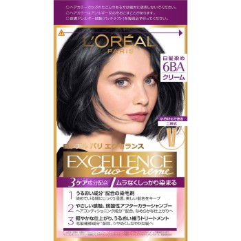 엑설런스 R 크림 타입 6BA 약간 밝은 파란빛 밤색 48g+48g 일본 로레알