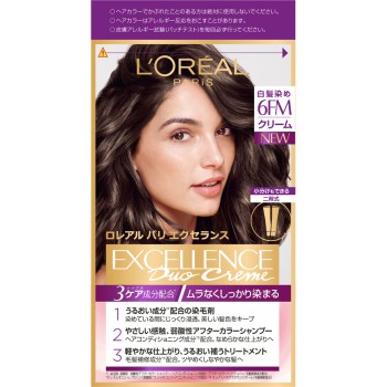 로레알파리 엑세란스 R 크림타입 6FM 카키색 조금 밝은 밤색 48g+48g 일본로레알