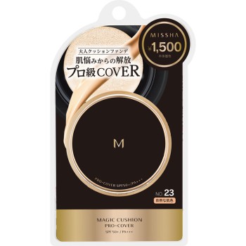 미샤 M 쿠션 프로커버 NO.23 자연스러운 피부색 15G 미샤재팬