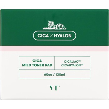 VT CICA (시카) 마일드 토너 패드 60매 입 VT CUBE JAPAN